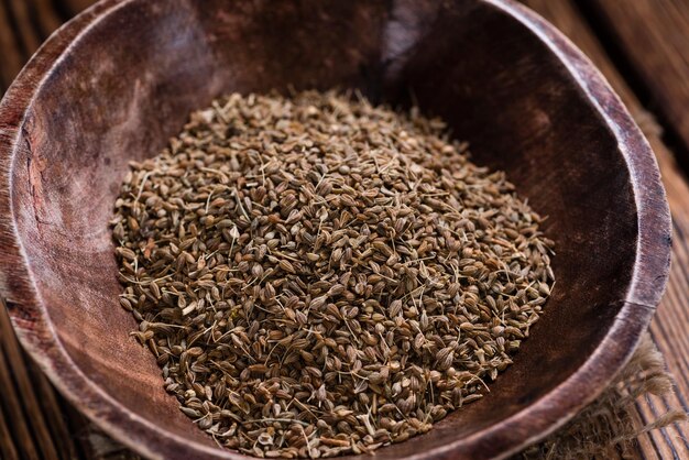 Photo heap of dried anise seeds