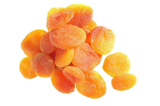 Heap of dried apricots