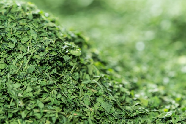 Heap of dried Parsley