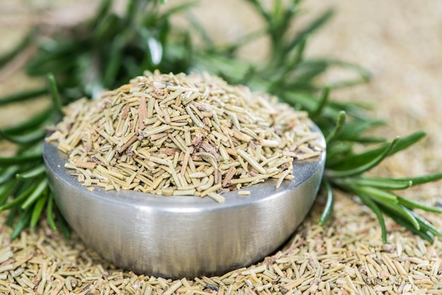 Heap of dried Rosemary