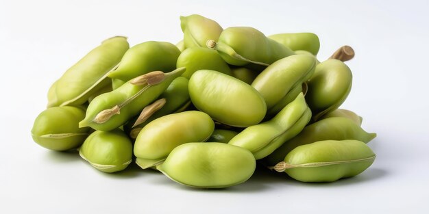 A heap of fresh harvested Vicia faba