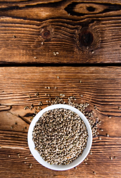 Heap of Hemp Seeds