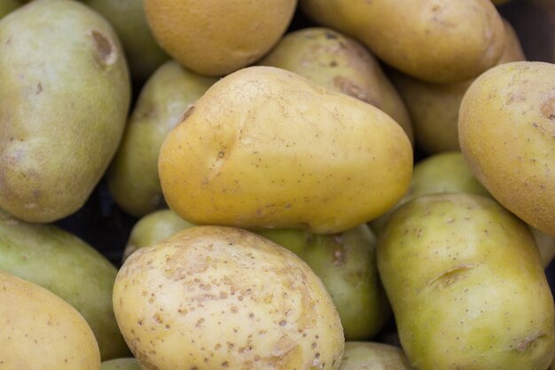 Heap of old potatoes