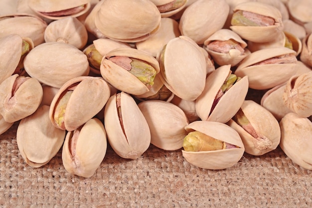 Heap of pistachios