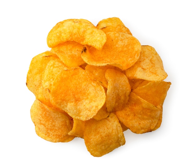 Heap of potato crisp