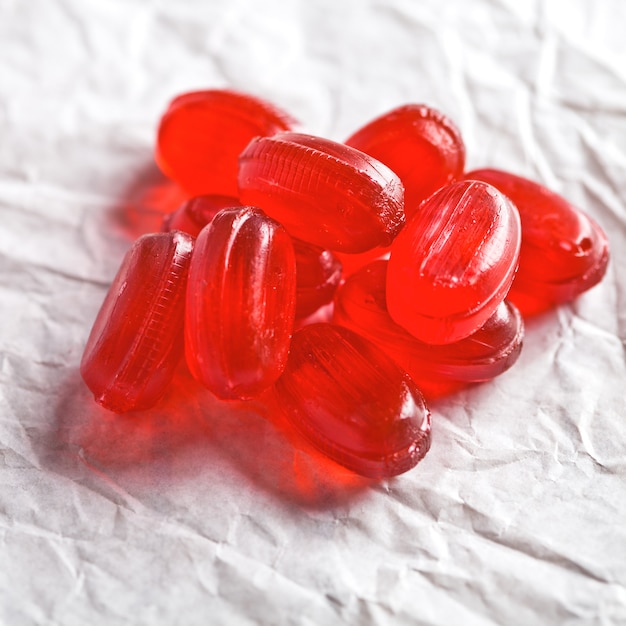 Heap of red candies