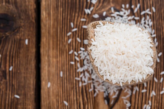 Foto mucchio di riso