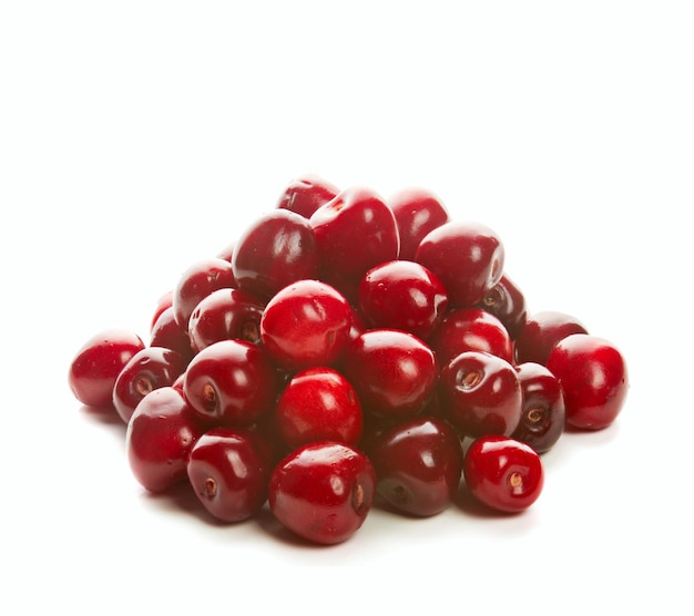 Heap of sweet cherries