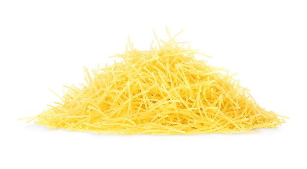 Heap of vermichelli isolated on a white background