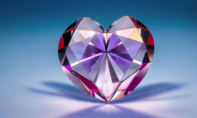 Heart 3d Concept Art for Valentine Day Love Romantic Background with copy space Generative AI