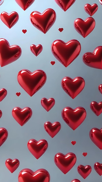 Heart 3D illustration background wallpaper