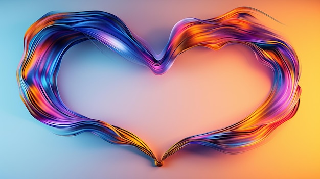 heart 3d render transparent background