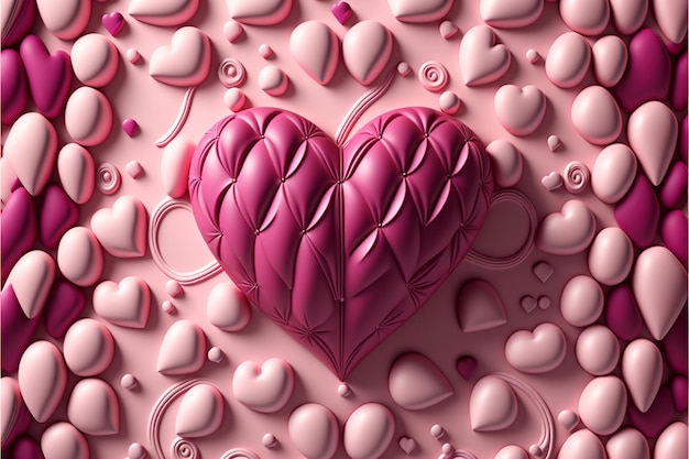 Heart background valentine day