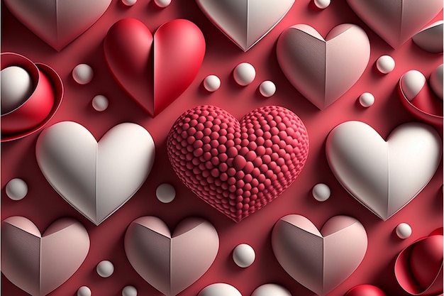 Heart background valentine day