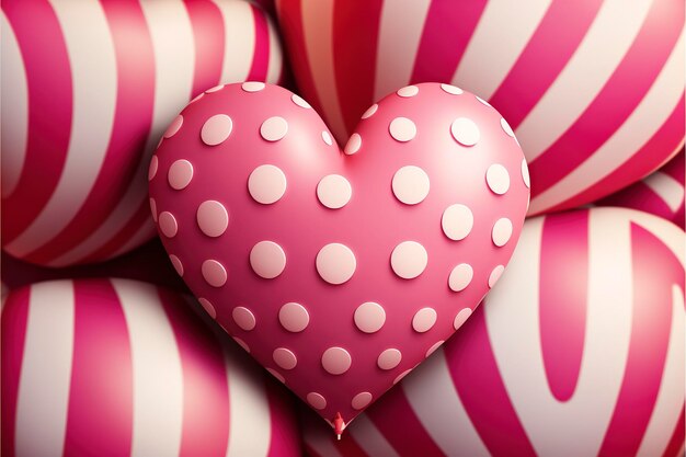 Heart background. valentine wallpaper with pink