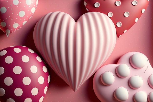 Heart background. valentine wallpaper with pink