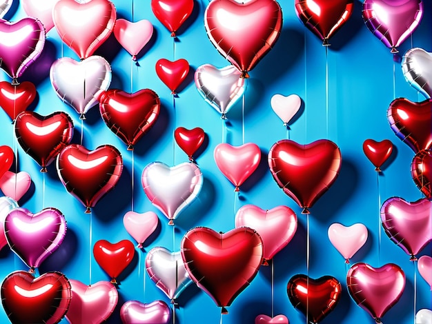 Heart BALLONS background