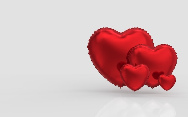 heart balloons family background