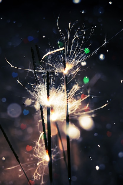 Heart Bokeh en Sparkler