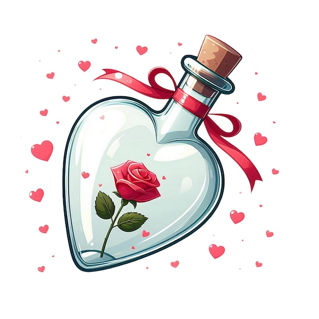 Heart Bottle Valentines