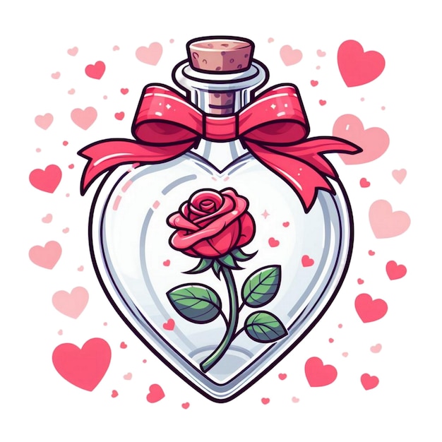 Heart Bottle Valentines