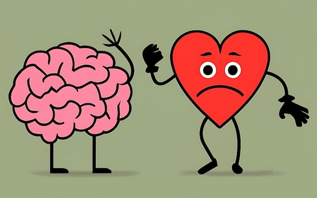 Heart and brain in dilemma