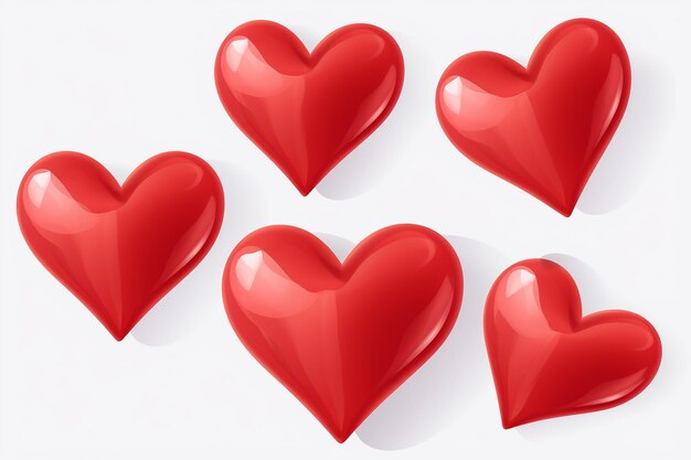 Photo heart decorate background