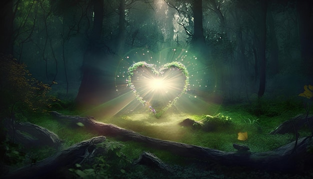 A heart in the forest