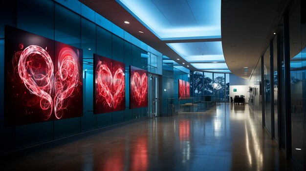 And Heart Health Poster In A Hospital Featuring Dna