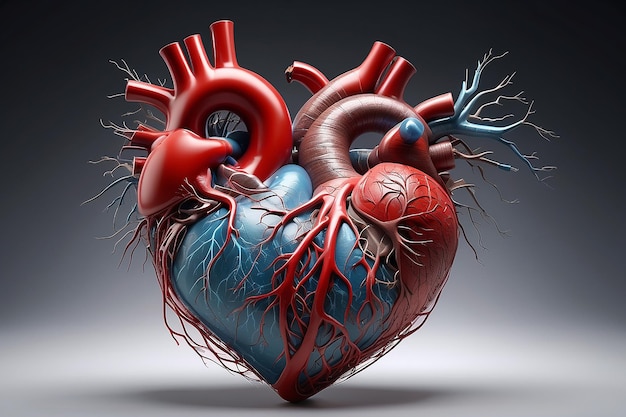 The heart is located in the thoracic cavity medial to the lungs and posterior to the sternum