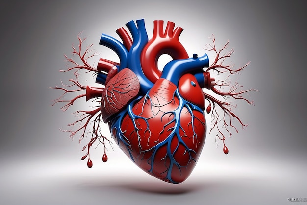 The heart is located in the thoracic cavity medial to the lungs and posterior to the sternum