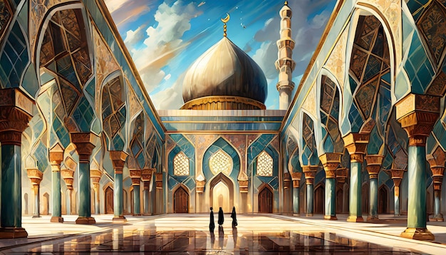 In the heart of Islamic architectural splendor