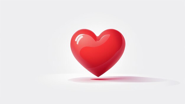 Photo heart isolated on white background