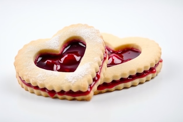 Heart jam cookies Generate Ai