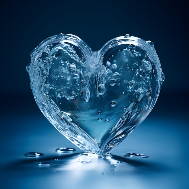 heart made of water