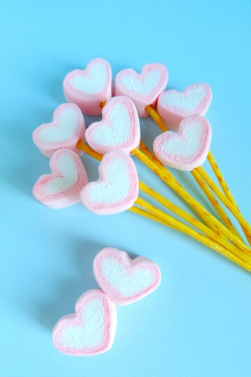 Premium Photo | Heart marshmallow balloon background, cute marshmallow background Premium Photo | Heart marshmallow balloon background, cute marshmallow background
