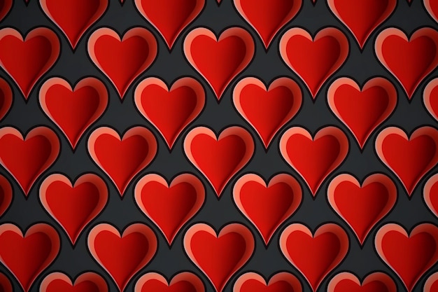 Heart pattern background valentines day concept wallpaper