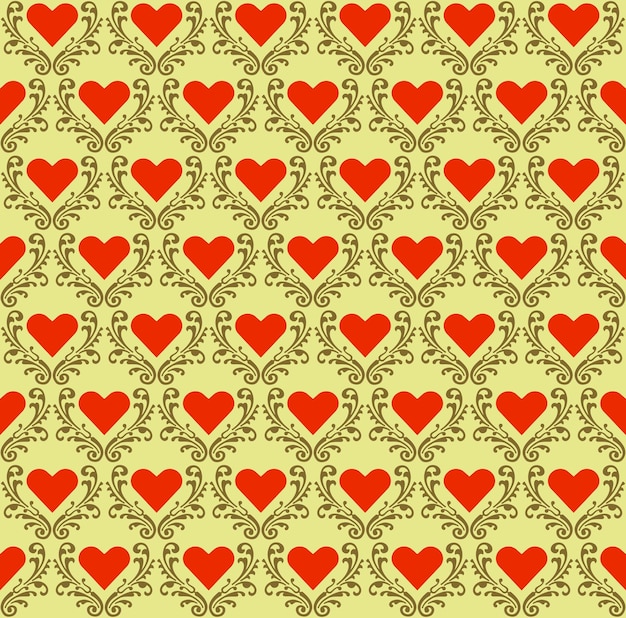 Heart pattern seamless background