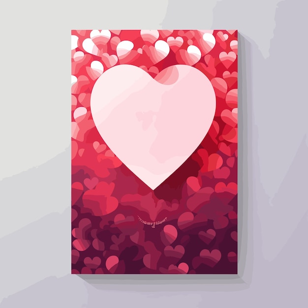 heart on a pink background