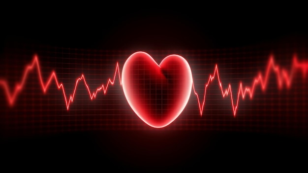 Photo heart pulse diagram heart bets