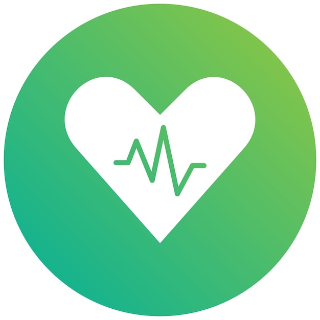 Photo heart rate vector icon design illustration