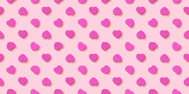 Photo heart seamless pattern. valentine's day background.