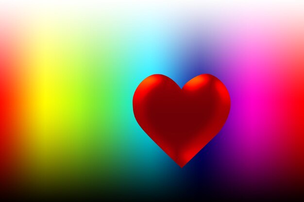 Blue Rainbow Pride Love Heart Background Wallpaper Image For Free Download   Pngtree