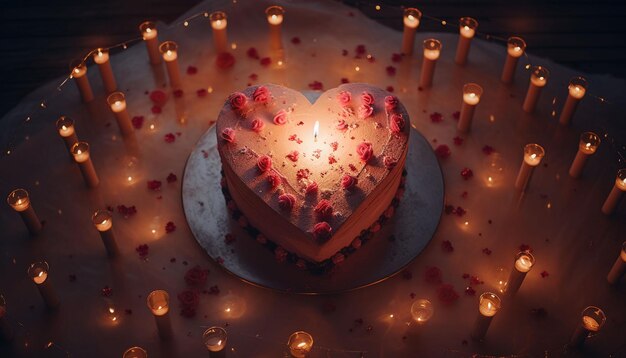 heart shape cake