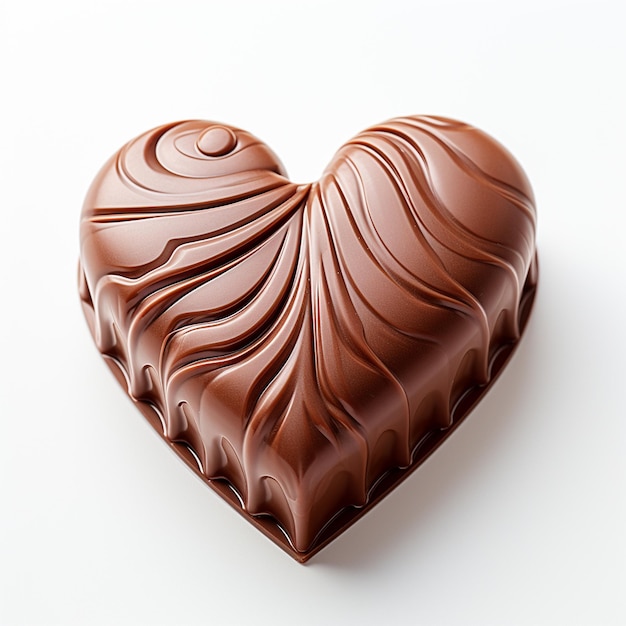 A heart shape chocolate