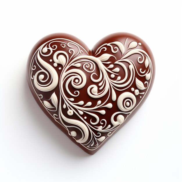 Photo a heart shape chocolate