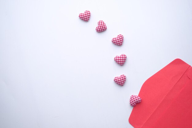 heart shape and envelope