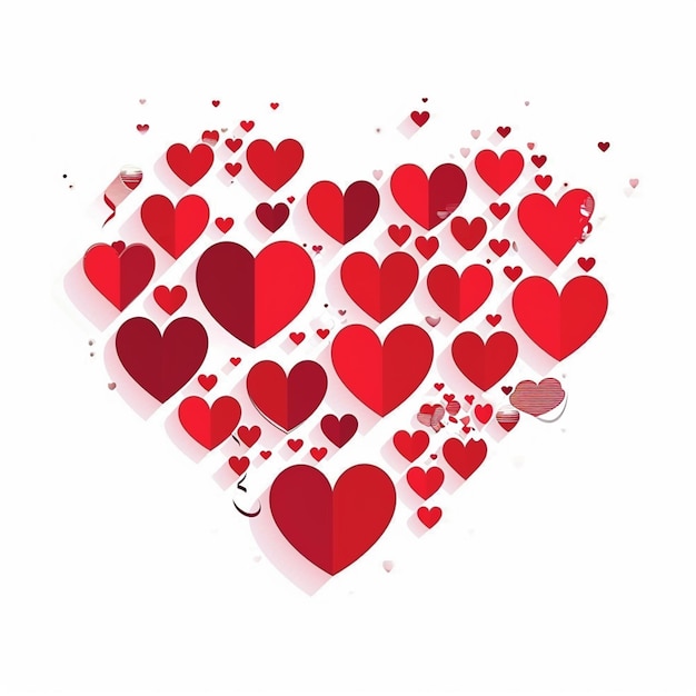 Heart shape love icone 14 february day