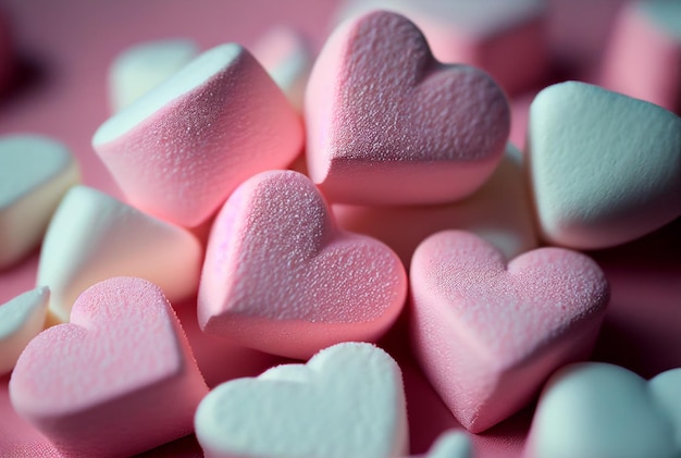 heart shape marshmallow candy candies