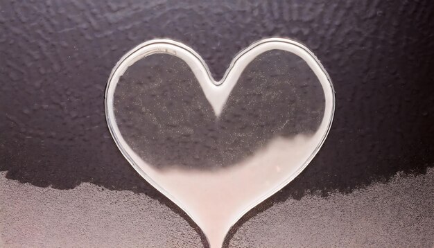 Photo heart shape water splash background